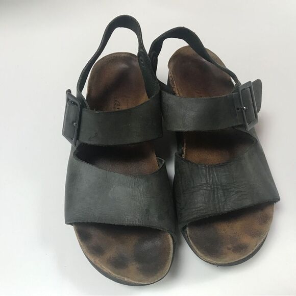 1990's Vintage Birkenstock Milano Sandals – Black Leather, Made in Germany (37) - Picture 5 of 15